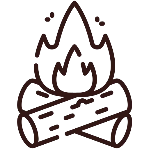 Icone feu de camp