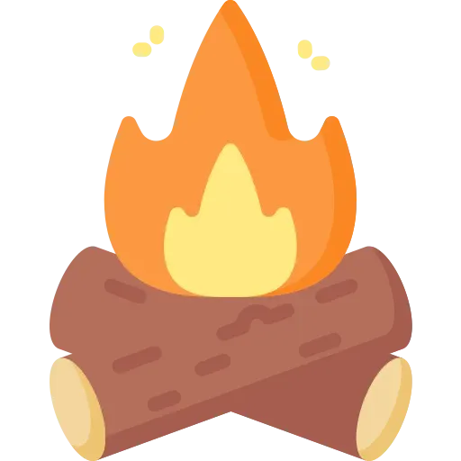 Icone feu de camp